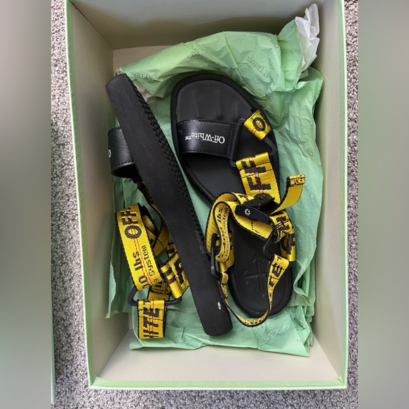 Off-White Exclusive Yellow Micro Trek Sandals - Picture 4 of 4
